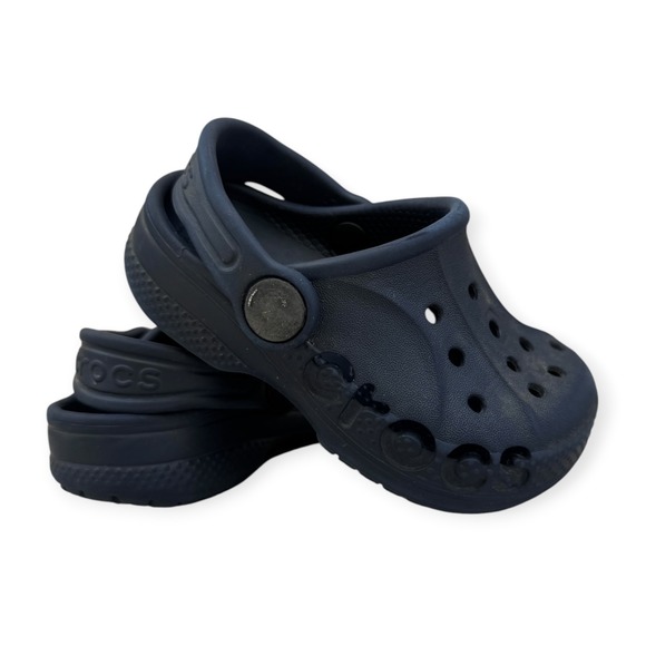 CROCS Other - Crocs Baya Clog Navy Blue Kids Size 4/5 Slip On Water Shoes Sandals